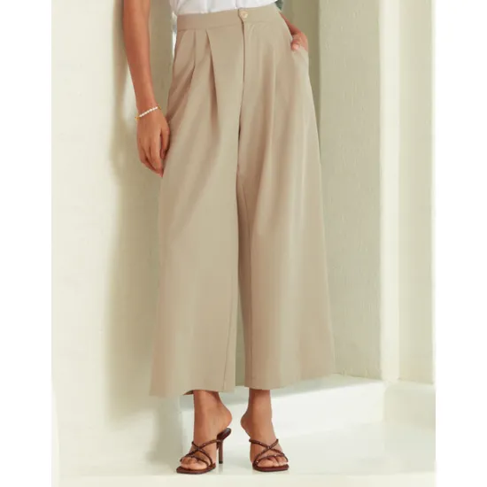Sale Women's Casual Straight Office Business Pants with Pockets Women Pants