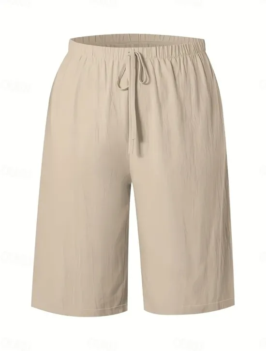 Sale Women's Chinos Bermuda shorts Vacation Fashion Basic Knee Length High Waist Plain Pocket Elastic Waistband Comfy Soft Comfortable Micro-elastic Outdoor Street Army Green Navy Black White Summer Spring Women Shorts