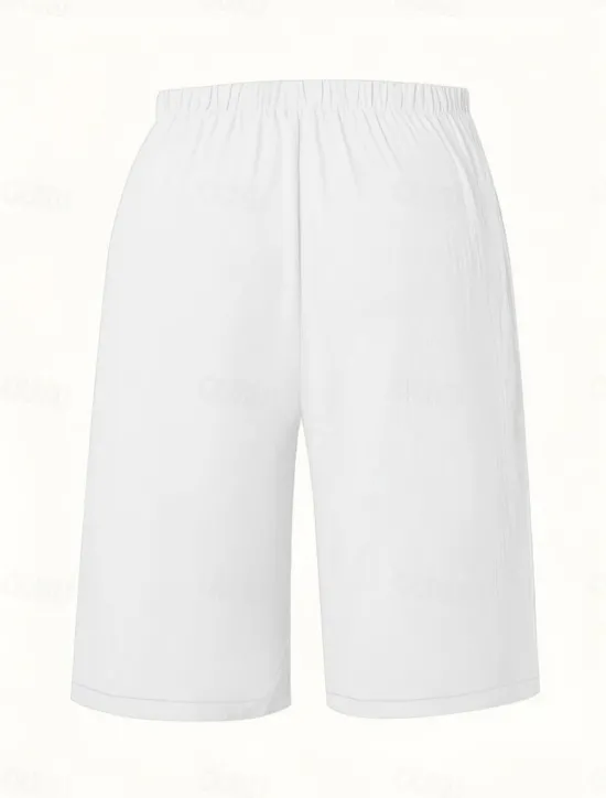 Sale Women's Chinos Bermuda shorts Vacation Fashion Basic Knee Length High Waist Plain Pocket Elastic Waistband Comfy Soft Comfortable Micro-elastic Outdoor Street Army Green Navy Black White Summer Spring Women Shorts