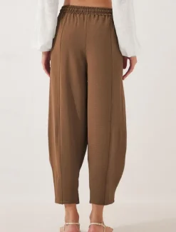 New Women's Chinos Fashion Streetwear Basic Full Length High Waist Plain Pocket Elastic Waistband Comfy Soft Comfortable Micro-elastic Outdoor Street Blue Brown Khaki Light Blue Summer Spring Loose Fit Women Pants