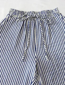 Sale Women's Chinos Fashion Streetwear Full Length High Waist Stripe Pocket Elastic Waistband Comfy Soft Comfortable Micro-elastic Outdoor Street Black Blue Summer Spring Regular Fit Women Pants
