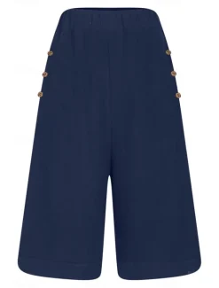 Hot Women's Chinos Shorts Fashion Basic Casual Short High Waist Plain Pocket Drawstring Comfort Outdoor Micro-elastic Vacation Street Daily Grey Yellow Navy Blue Sky Blue Summer Spring Loose Fit Women Shorts|Pants