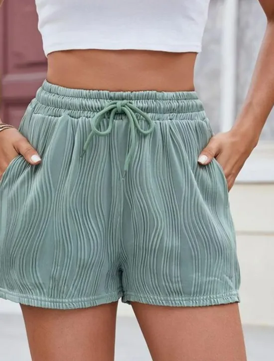 New Women's Chinos Shorts Fashion Streetwear Short High Waist Plain Pocket Elastic Waistband Comfy Soft Comfortable Micro-elastic Outdoor Street Gray Green Black White Pink Summer Regular Fit Women Shorts