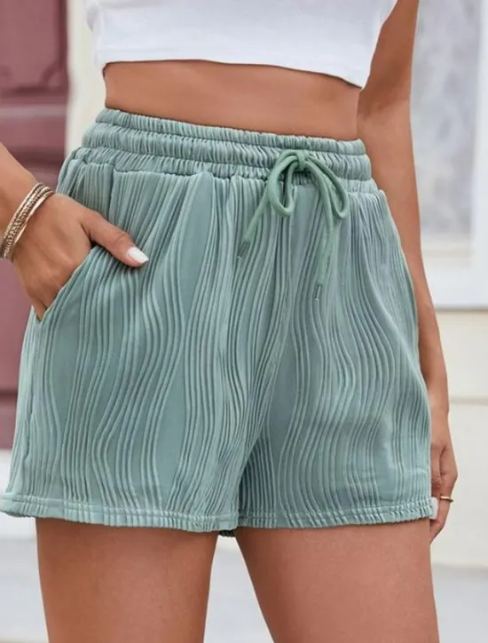 New Women's Chinos Shorts Fashion Streetwear Short High Waist Plain Pocket Elastic Waistband Comfy Soft Comfortable Micro-elastic Outdoor Street Gray Green Black White Pink Summer Regular Fit Women Shorts