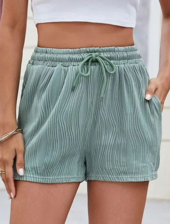 New Women's Chinos Shorts Fashion Streetwear Short High Waist Plain Pocket Elastic Waistband Comfy Soft Comfortable Micro-elastic Outdoor Street Gray Green Black White Pink Summer Regular Fit Women Shorts
