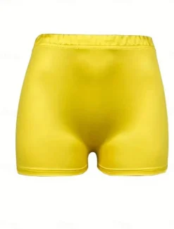 Clearance Women's Chinos Shorts Fashion Streetwear Basic Short High Waist Character Elastic Waistband Printing Comfy Soft Comfortable High Elasticity Outdoor Yoga Street Summer Spring Fall Regular Fit Women Shorts