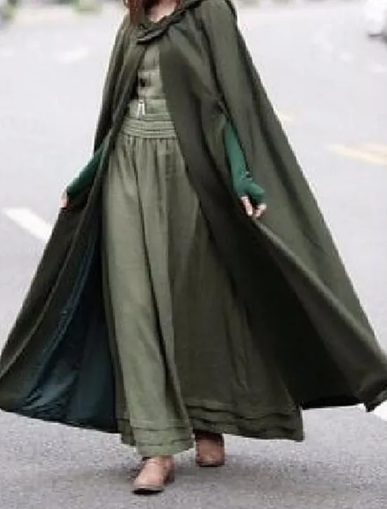 Sale Women's Cloak / Capes Overcoat Long Pea Coat Windproof Warm Winter Coat Stylish Classic Style Casual Jacket 3/4 Length Sleeve Oversize Black Blue Army Green Women Coats & Trench Coats