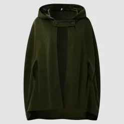 Outlet Women's Coat Cloak / Capes Hoodie Jacket Party Christmas Halloween Special Occasion Fall Winter Coat Windproof Warm Adorable Artistic / Retro Stylish Jacket Sleeveless Plain Oversize / Daily Women Coats & Trench Coats