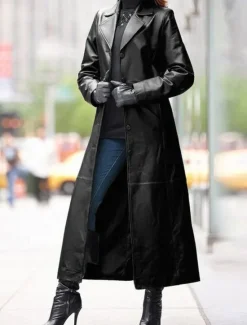 Discount Women's Coat Outdoor Button Plain Waterproof Streetwear Regular Fit Outerwear Long Sleeve Fall Black L Women Jackets