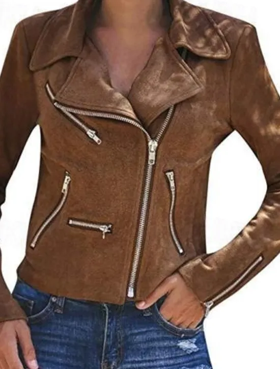 Best Women's Coat Outdoor Street Daily Fall Winter Regular Coat Regular Fit Windproof Warm Breathable Stylish Casual Street Style Jacket Long Sleeve Plain Full Zip Black Red Khaki Women Jackets