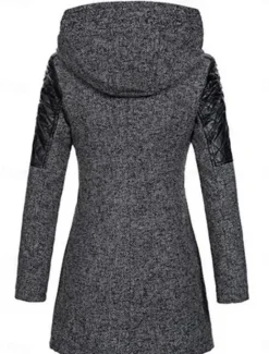 Clearance Women's Coat Trench Coat Street Daily Wear Vacation Fall Winter Long Coat Regular Fit Warm Breathable Stylish Casual Street Style Jacket Long Sleeve Plain with Pockets Black Wine Blue Women Coats & Trench Coats