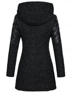 Clearance Women's Coat Trench Coat Street Daily Wear Vacation Fall Winter Long Coat Regular Fit Warm Breathable Stylish Casual Street Style Jacket Long Sleeve Plain with Pockets Black Wine Blue Women Coats & Trench Coats
