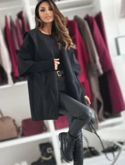 Best Women's Coat Warm Comfortable Buttons Elegant Solid Color Casual Daily Single Breasted Lapel Regular Fit Long Sleeve Outerwear Black Wine Khaki Winter Women Coats & Trench Coats