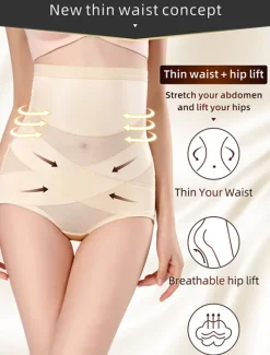 Women's Control Panties Shapewears Tummy Control Push Up Basic Office Yoga Party & Evening Running Sport Seamless Breathable Solid Color Seamed Lace Up Home Outfits Women Shapewear