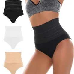 Best Women's Control Panties Shapewears Tummy Control Push Up Basic Office Valentine's Day Yoga Sport Sexy Breathable Cotton Pure Color Seamed Lace Up Home Outfits Women Shapewear