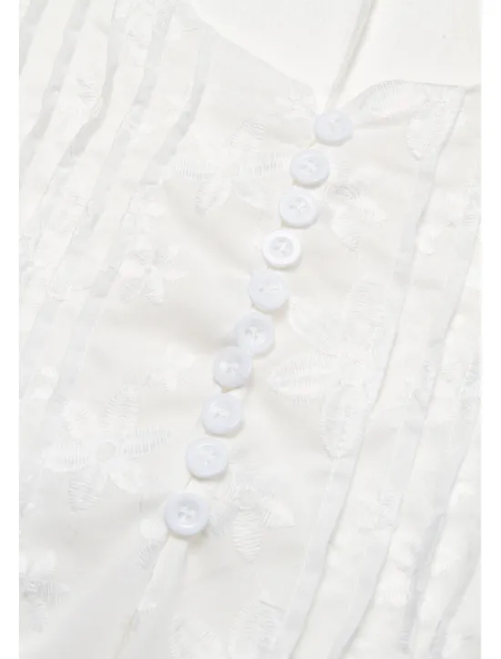 Best Women's Cotton Dress Sundress Floral Midi Dress V-Neck Elegant Empire Waist Short Sleeve Ruched Pocket Summer Spring 2024 Blue Green Women White Dresses