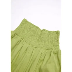 Online Women's Cotton Linen Pants Wide Leg Trousers Fashion Casual Lounge Full Length High Waist Baggy Micro-elastic Vacation Daily Apple Green Black White Dark Navy Autumn / Fall Women Pants