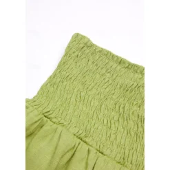 Online Women's Cotton Linen Pants Wide Leg Trousers Fashion Casual Lounge Full Length High Waist Baggy Micro-elastic Vacation Daily Apple Green Black White Dark Navy Autumn / Fall Women Pants