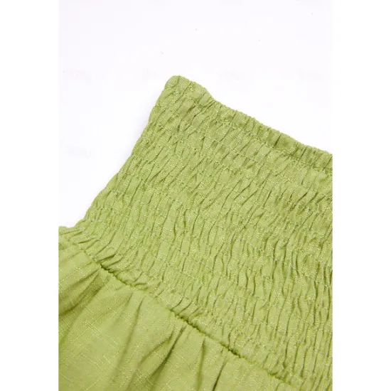 Online Women's Cotton Linen Pants Wide Leg Trousers Fashion Casual Lounge Full Length High Waist Baggy Micro-elastic Vacation Daily Apple Green Black White Dark Navy Autumn / Fall Women Pants