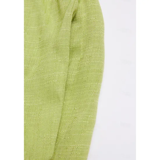 Online Women's Cotton Linen Pants Wide Leg Trousers Fashion Casual Lounge Full Length High Waist Baggy Micro-elastic Vacation Daily Apple Green Black White Dark Navy Autumn / Fall Women Pants