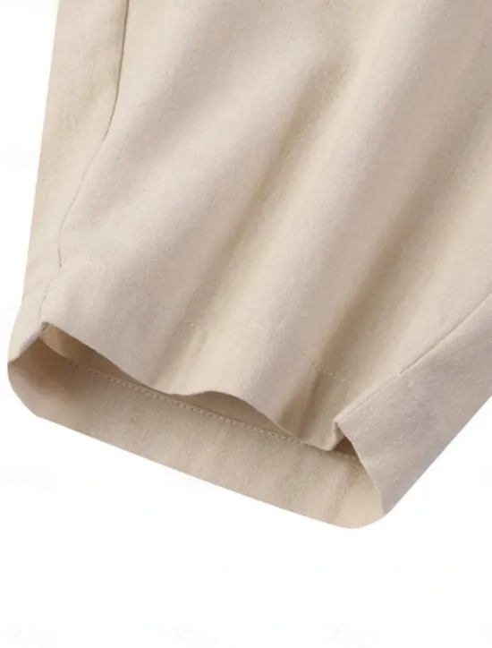 Clearance Women's Cotton Linen Pants Chinos Fashion Basic Full Length Medium Waist Plain Pocket Comfort Outdoor Micro-elastic Vacation Street Daily Black Navy Blue Orange Apricot Summer Spring Fall Regular Fit Women Pants