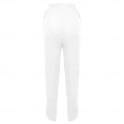 Best Women's Cotton Linen Pants with Side Pockets Wide-Leg Loose Casual Summer Fall White Light Blue S 2XL Women Pants