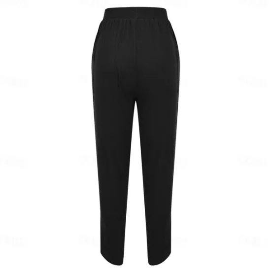 Best Women's Cotton Linen Pants with Side Pockets Wide-Leg Loose Casual Summer Fall White Light Blue S 2XL Women Pants