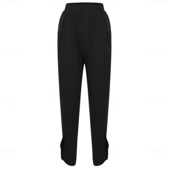Best Women's Cotton Linen Pants with Side Pockets Wide-Leg Loose Casual Summer Fall White Light Blue S 2XL Women Pants