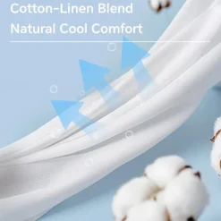 Best Women's Cotton Linen Pants with Side Pockets Wide-Leg Loose Casual Summer Fall White Light Blue S 2XL Women Pants