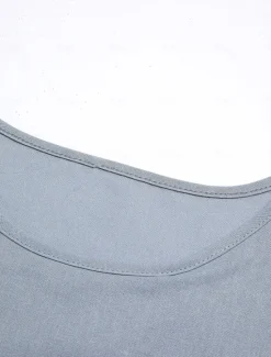 Hot Women's Cotton Linen Sets Two Piece Sets Solid Color Fashion Round Neck Street Daily 2 Piece White Blue Khaki Gray Spring & Fall Women Sets