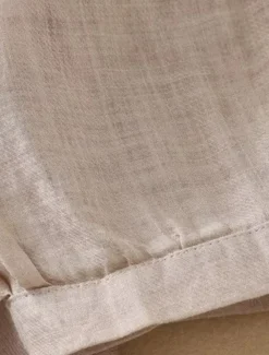 Sale Women's Cotton Linen Shirts Solid Color Basic Casual Long Sleeve High Neck Regular Tops Daily Buttons Blue Purple Orange Khaki Gray Summer Women Shirts
