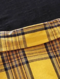 Hot Women's Cotton Linen Shirt Plaid Basic Casual Long Sleeve Shirt Collar Regular Tops Daily Buttons Print Yellow Red Green Summer Women Shirts