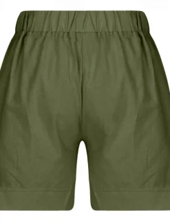Hot Women's Cotton Linen Shorts Shorts Slacks Casual Short Natural Plain Pocket Elastic Waist Comfy Outdoor Daily Holiday Wine Grey Black White Summer Regular Fit Women Pants