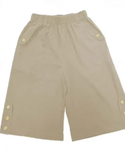 Women's Cotton Linen Shorts Shorts Crop Streetwear Casual Knee Length Natural Plain Pocket Elastic Waist Outdoor Comfortable Outdoor Going out Light Sky Blue Black White Dark navy Summer Regular Fit Women Pants