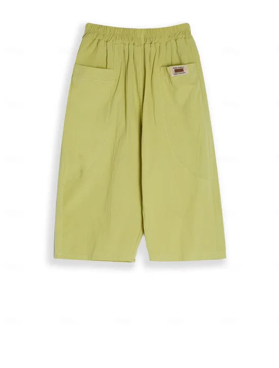 Discount Women's Cotton Linen Shorts Linen-Inspired Pants Cotton Linen Pants Active Simple Casual Calf-Length High Waist Plain Pocket Comfy Breathability Soft Micro-elastic Vacation Weekend Black White Yellow Women Pants
