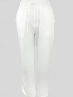 Online Women's Cotton Linen Shorts Linen-Inspired Pants Cotton Linen Pants Simple Classic & Timeless Full Length High Waist Solid Color Patchwork Pocket Drawstring Comfy Quick Dry Breathability Micro-elastic Women Pants