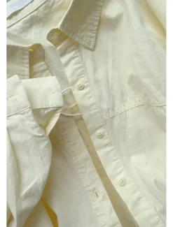 Sale Women's 100%Cotton Shirt Solid Color Elegant Daily Stylish Long Sleeve Shirt Collar Regular Tops Work Daily Holiday White Yellow Pink Blue Green Spring, Fall, Winter, Summer Women Shirts