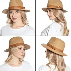 Women's Cowboy Hats 1pcs Basic Brown Band Western Hats Women Hats