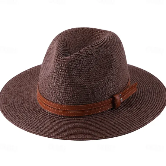 Women's Cowboy Hats 1pcs Basic Brown Band Western Hats Women Hats