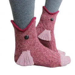 Best Women's Crew Socks Christmas Gift Daily Animal Patterned Polyester Wool Cosplay Classic Casual Warm Elastic 1 Pair Women Socks