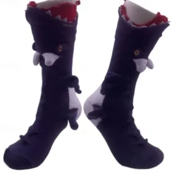 Best Women's Crew Socks Christmas Gift Daily Animal Patterned Polyester Wool Cosplay Classic Casual Warm Elastic 1 Pair Women Socks