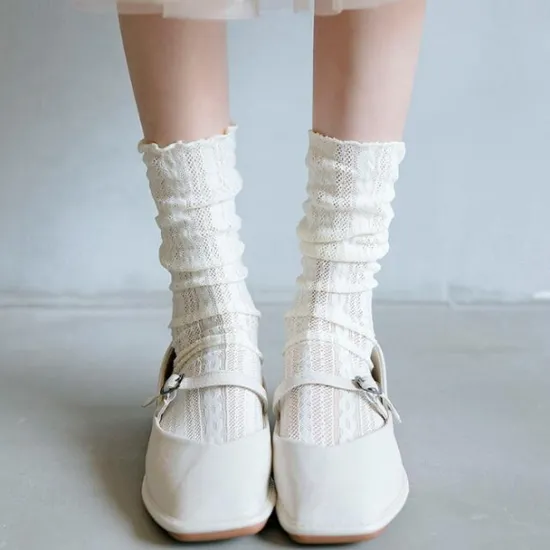 Online Women's Crew Socks Wedding Work Holiday Heart Sexy Casual Lolita Cute 1 Pair Women Socks