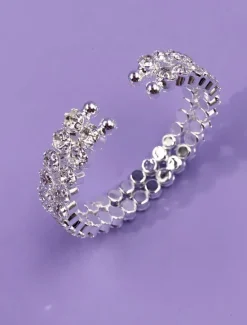Outlet Women's Cuff Bracelet Fancy Precious Punk Stylish Alloy Bracelet Jewelry For Party Women Trendy Jewelry