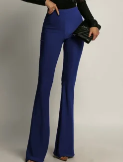 Sale Women's Culottes Wide Leg Fashion Streetwear Full Length High Waist Plain High Cut Comfort Outdoor Micro-elastic Vacation Street Daily Black Red Blue Spring Fall Winter Regular Fit Women Pants