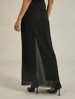 Sale Women's Culottes Wide Leg Elegant Vacation Fashion Long High Waist Summer Spring Fall Women Pants