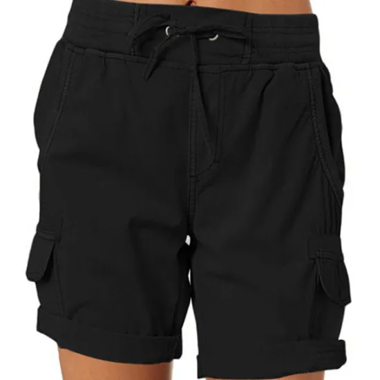 Clearance Women's Drawstring Elastic Waist Ripstop Breathable Quick Dry Light Blue Dark Khaki grey blue turmeric Summer Spring Women Shorts