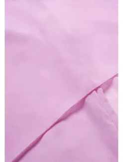 Online Women's Dress Batwing Sleeve Chic Pastel Pink Round Neck Relaxed Fit Lightweight Casual Summer Fashion Above Knee Length Women Chiffon Dresses|Cocktail Dress