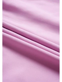 Online Women's Dress Batwing Sleeve Chic Pastel Pink Round Neck Relaxed Fit Lightweight Casual Summer Fashion Above Knee Length Women Chiffon Dresses|Cocktail Dress