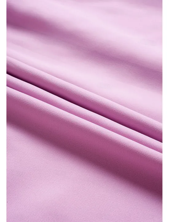Online Women's Dress Batwing Sleeve Chic Pastel Pink Round Neck Relaxed Fit Lightweight Casual Summer Fashion Above Knee Length Women Chiffon Dresses|Cocktail Dress
