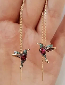 Online Women's Earrings Chic & Modern Street Bird Earring / Red / Blue / Fall / Winter / Spring Women Trendy Jewelry